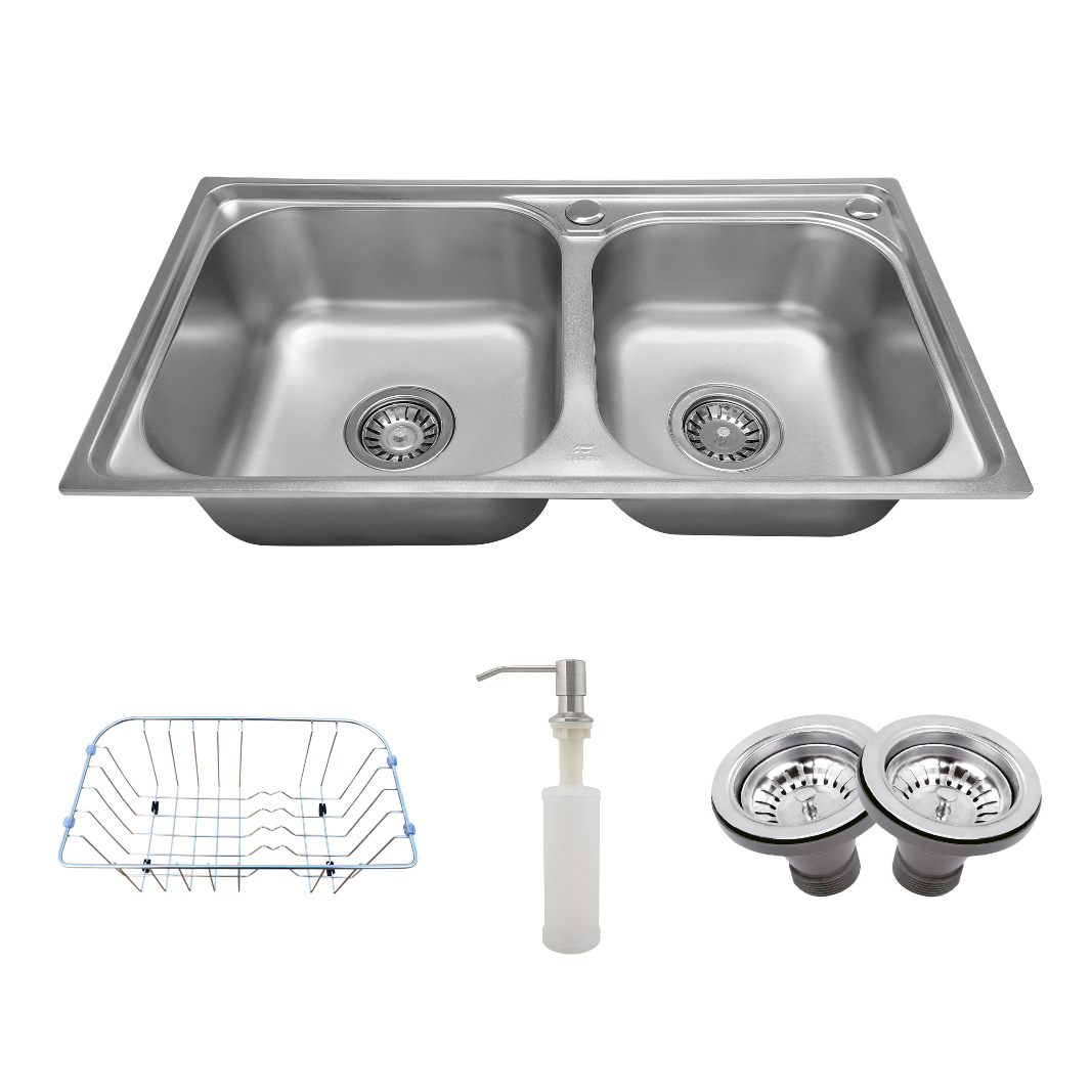 Cuba Dupla Gourmet Cozinha 68X38 Inox 201...