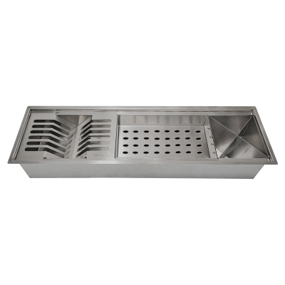 Canal organizador Cozinha Aço Inox 304 c/...